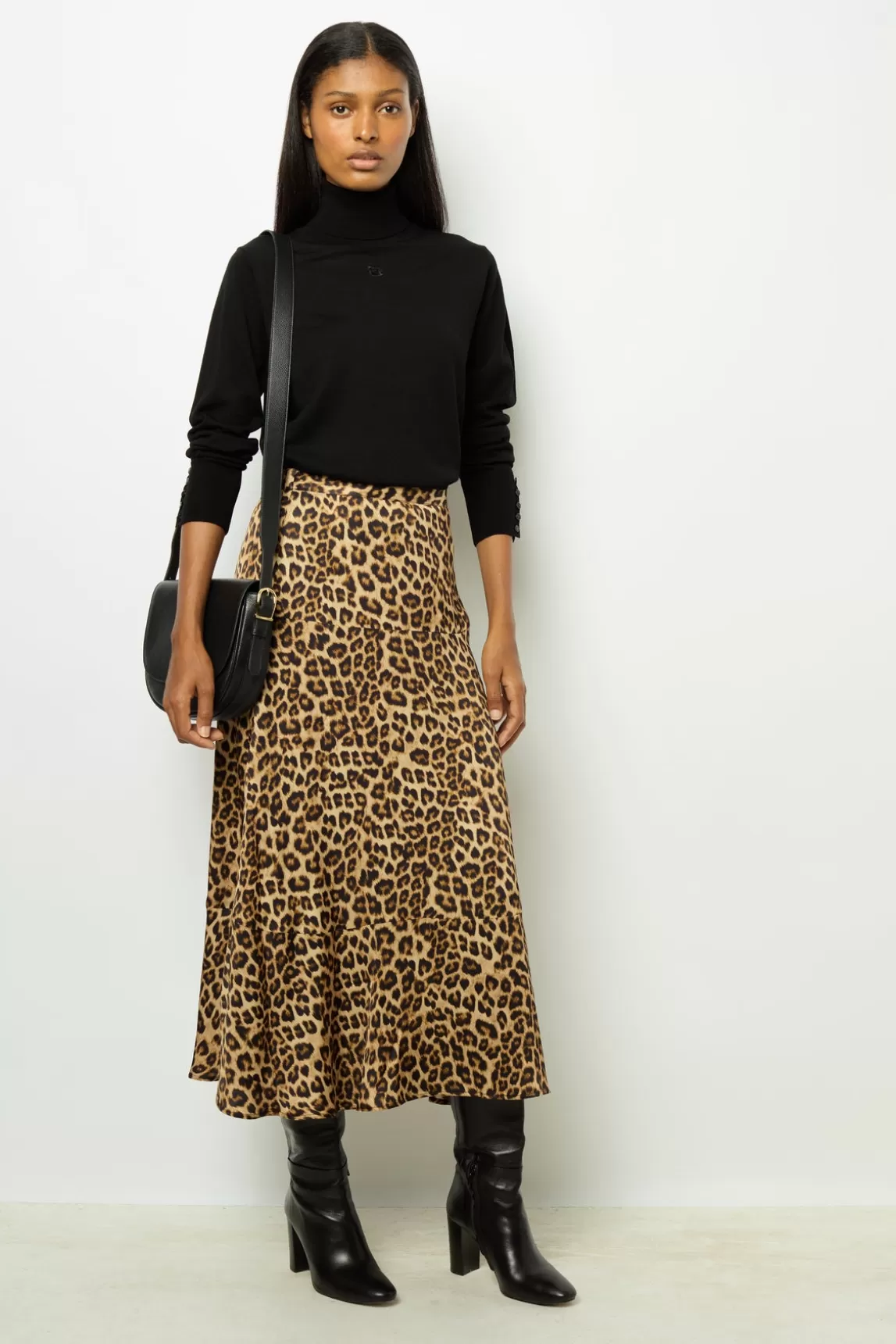 Fashion Gerard Darel Fine wool turtleneck sweater - JESSIE Noir