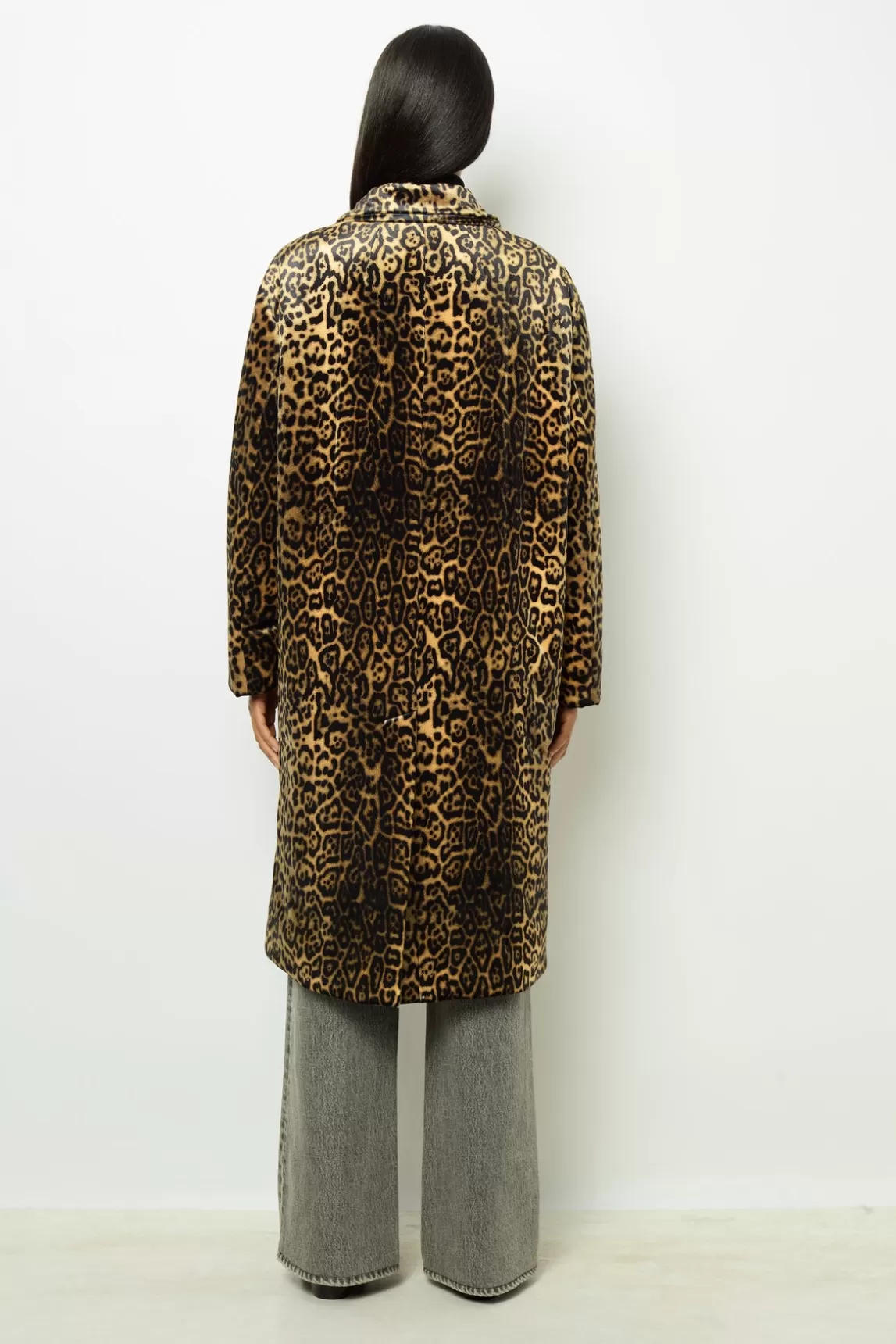 Flash Sale Gerard Darel Leopard velvet straight coat - LEUNDA Cigare