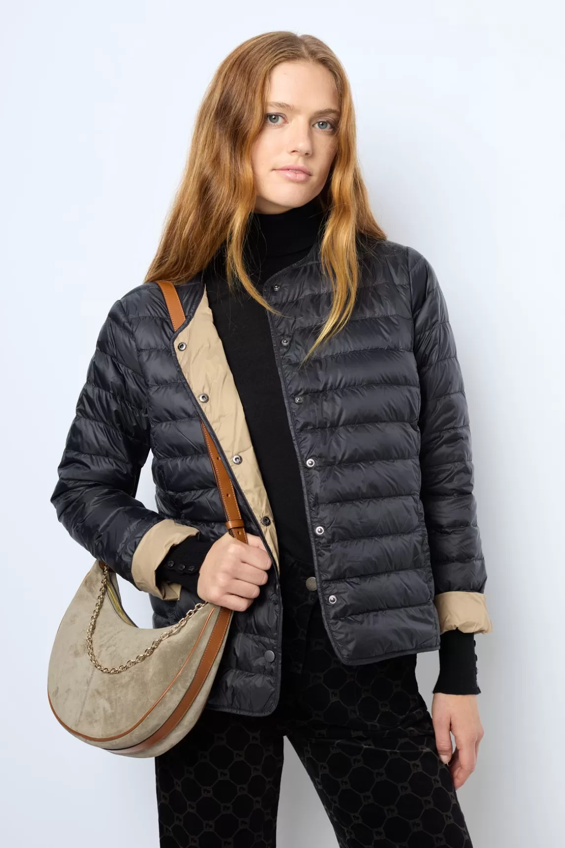 Shop Gerard Darel Light reversible down jacket - SADE Black