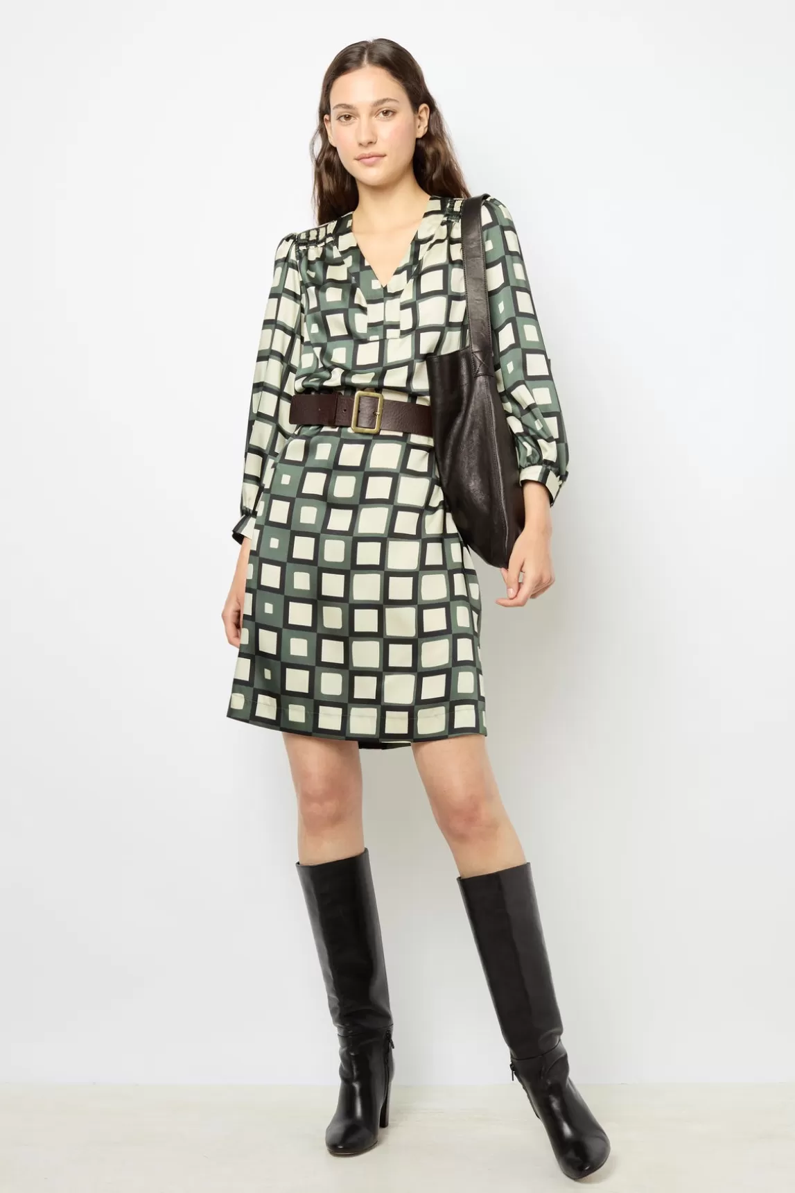 Store Gerard Darel Mini dress with geometric print - SASKIA Kakimoyen