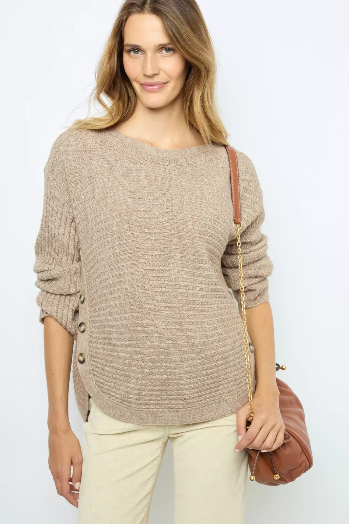 Clearance Gerard Darel Natural velvet flare pants - ANNA Beigerosé