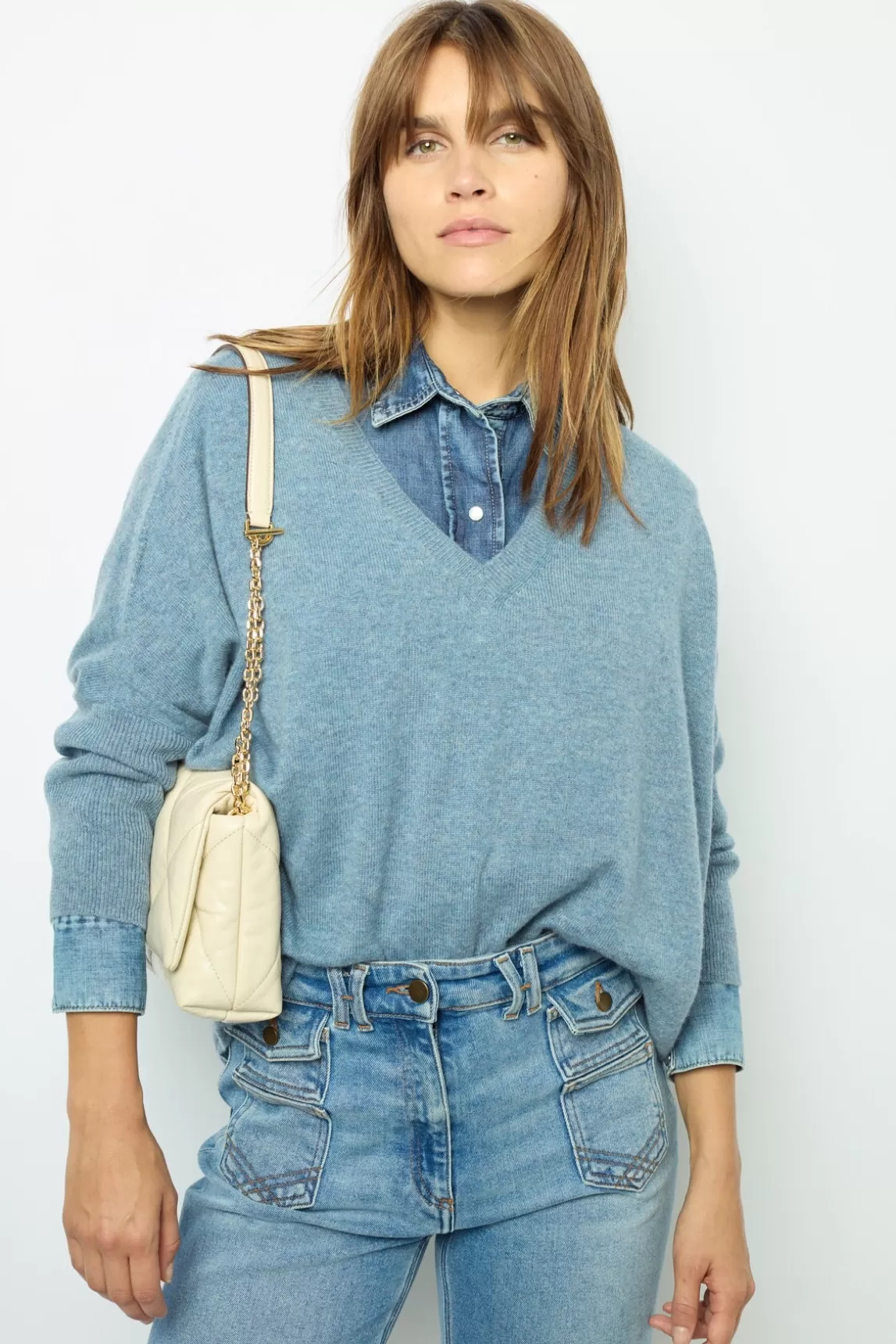 Store Gerard Darel Oversized cashmere sweater - JOURDAN Indigo