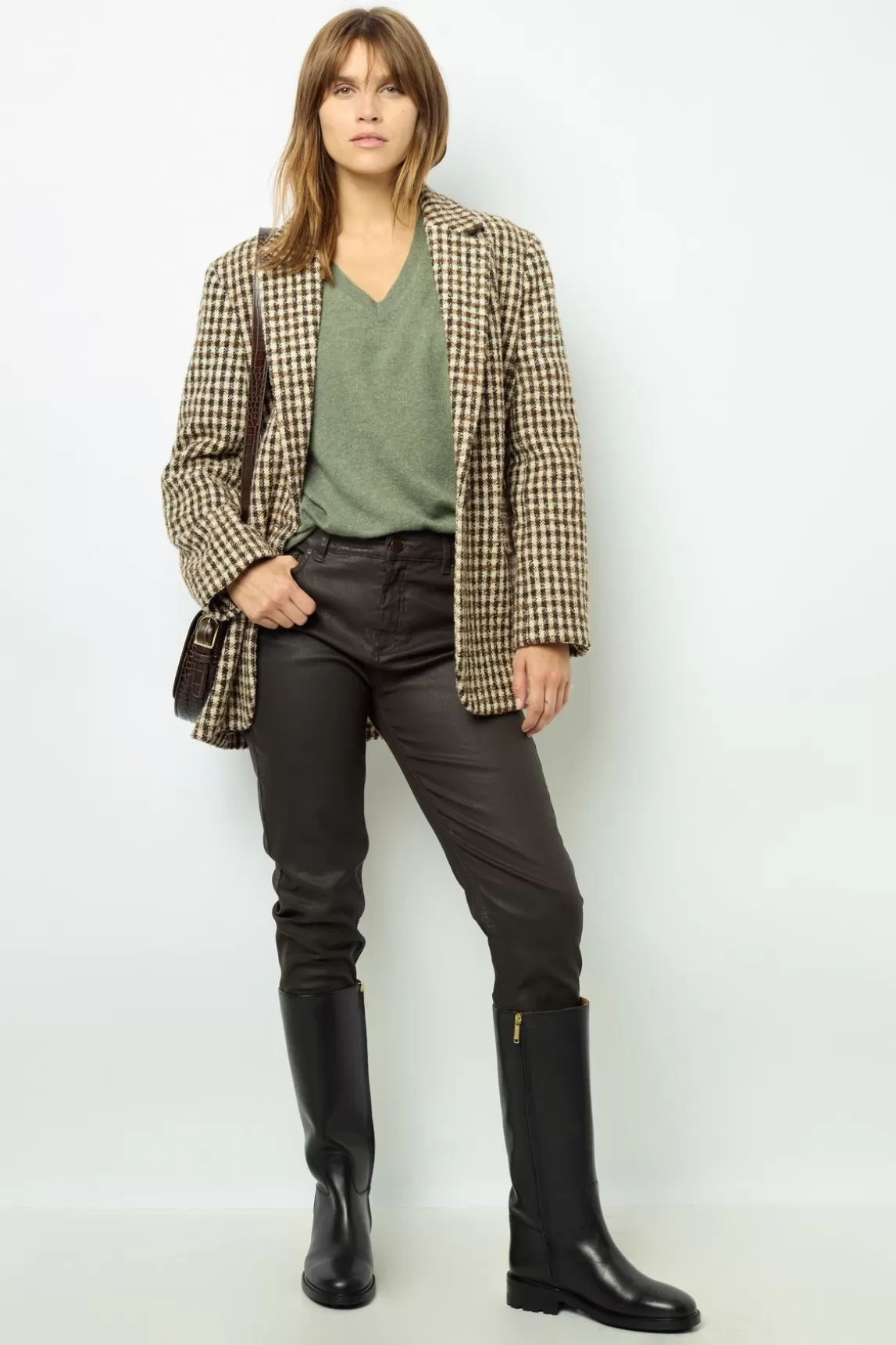 Cheap Gerard Darel Oversized Khaki cashmere sweater - JOURDAN Kakimoyen