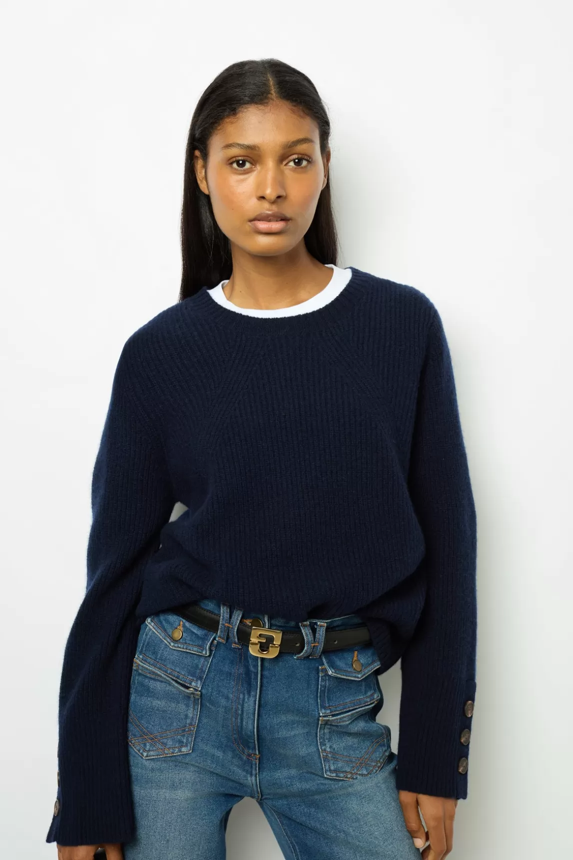Flash Sale Gerard Darel Ribbed wool sweater - JOYCA Marine
