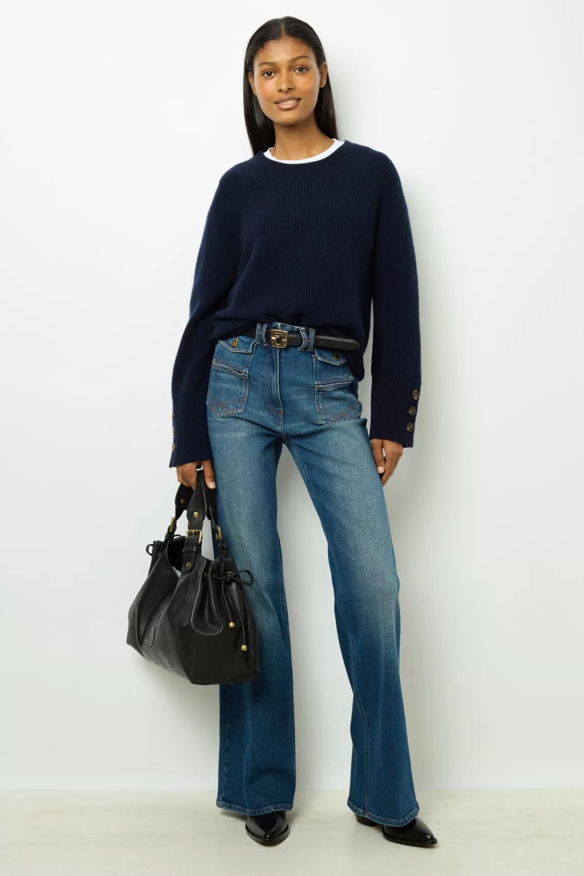 Flash Sale Gerard Darel Ribbed wool sweater - JOYCA Marine
