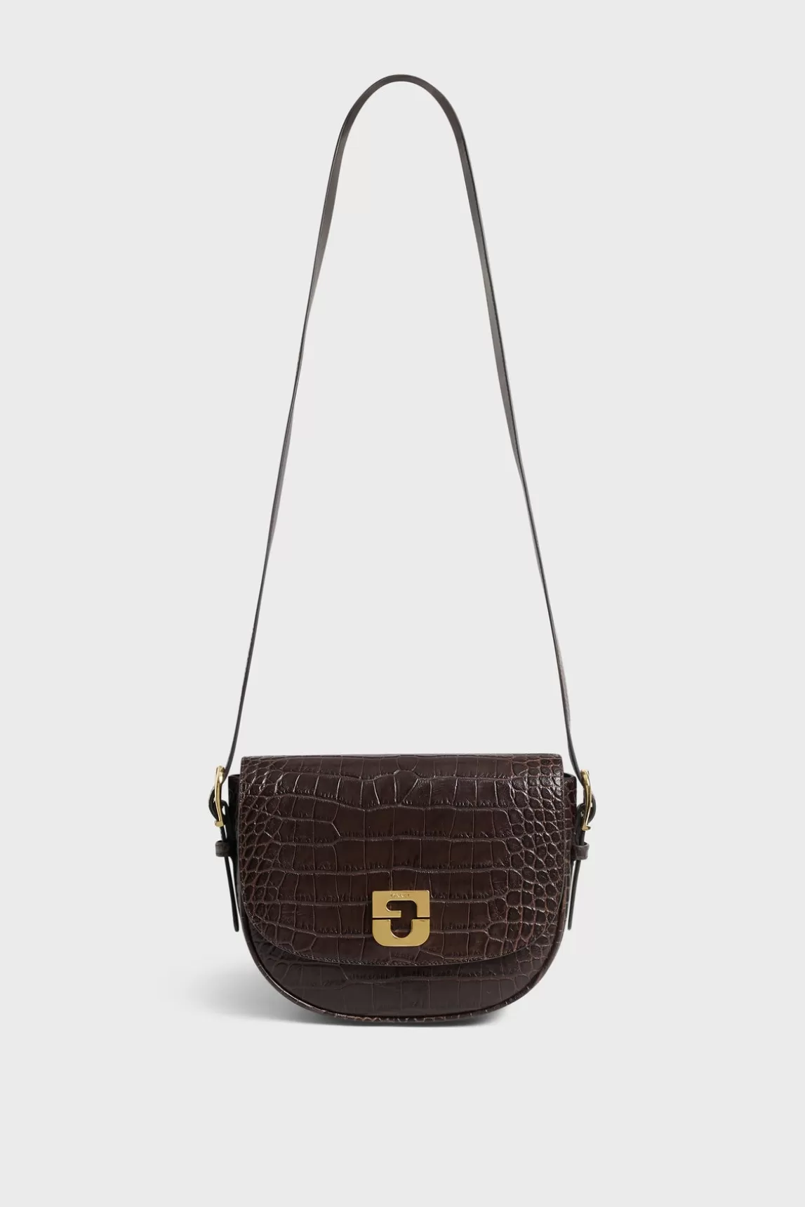 Clearance Gerard Darel Saddle bag in leather embossed cr"])self.__next_f.push([1,"oco - LE CAMILLE Ebène