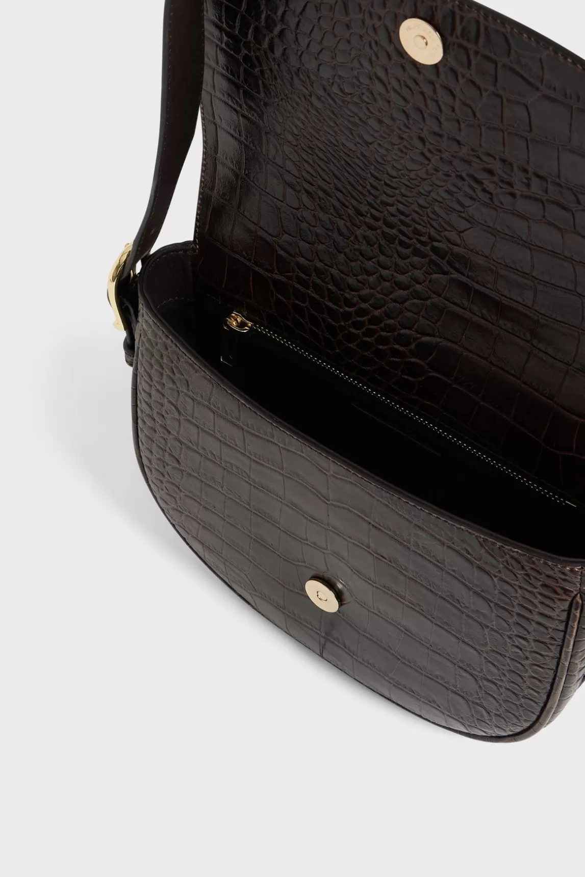 Clearance Gerard Darel Saddle bag in leather embossed cr"])self.__next_f.push([1,"oco - LE CAMILLE Ebène