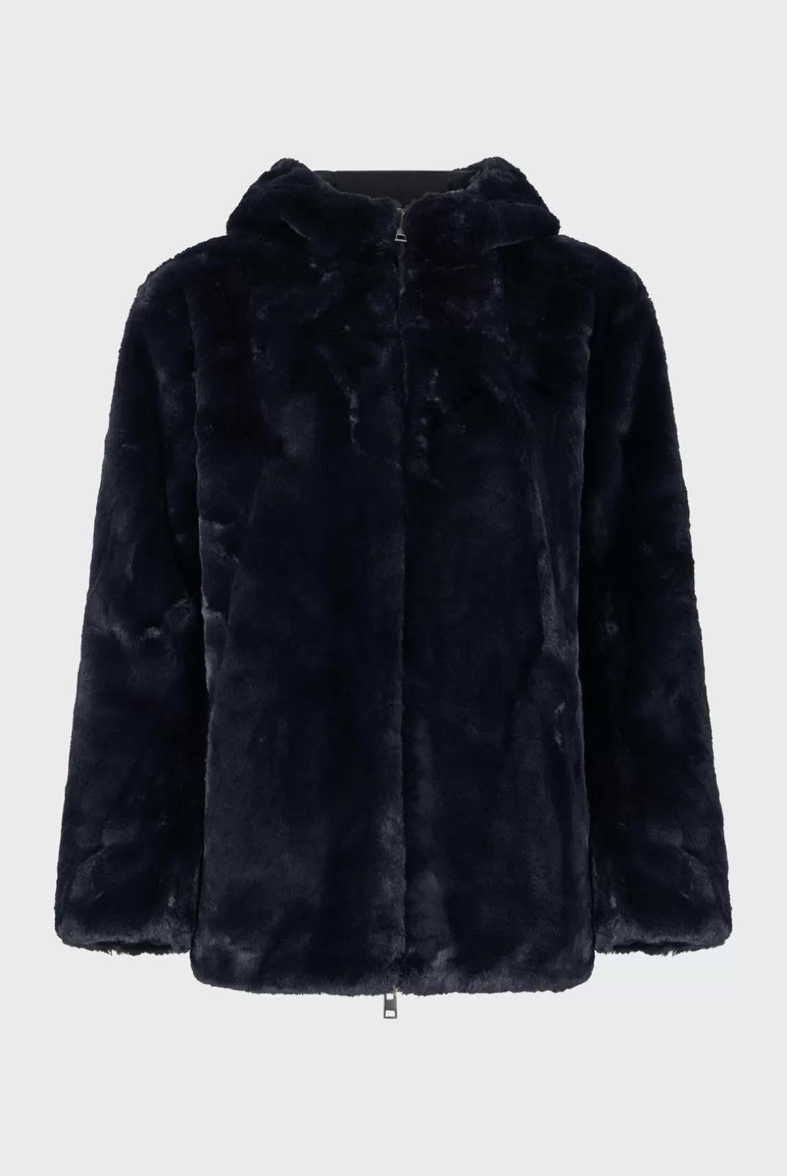Online Gerard Darel Short reversible parka in faux fur - LILYROSE Marine