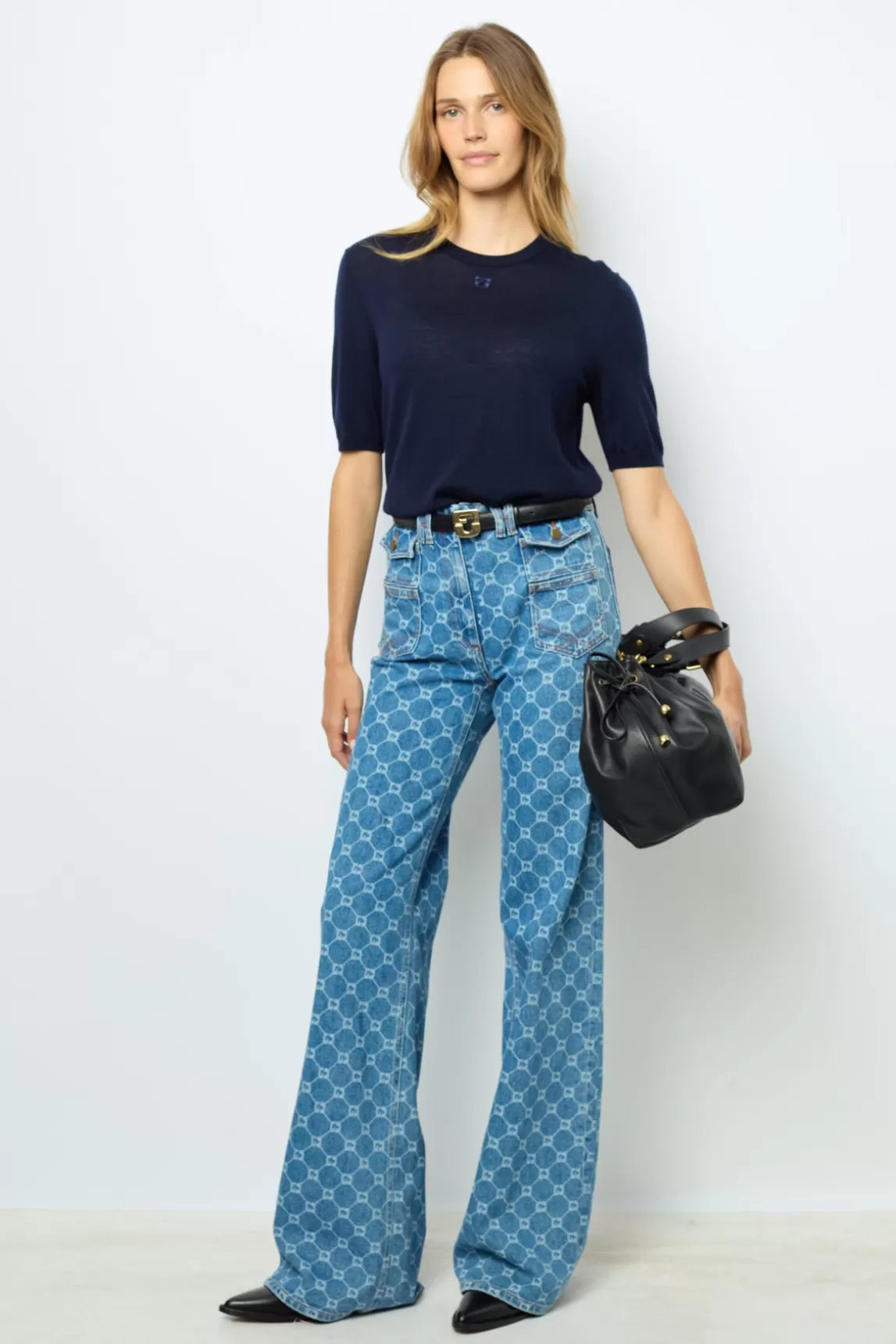 Online Gerard Darel Short sleeves wool sweater - LYSEA Marine