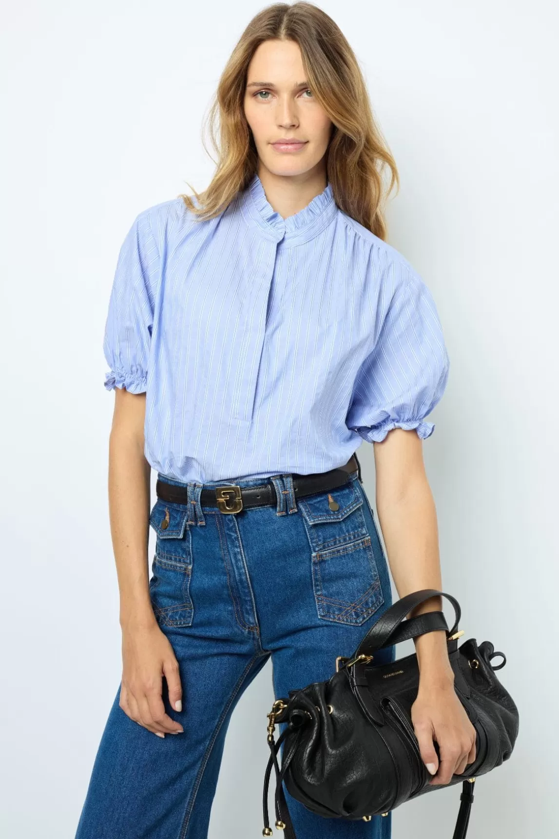 Flash Sale Gerard Darel Striped popelin blouse - BERTINIA