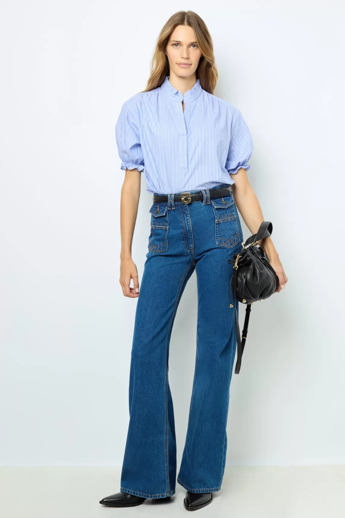 Flash Sale Gerard Darel Striped popelin blouse - BERTINIA
