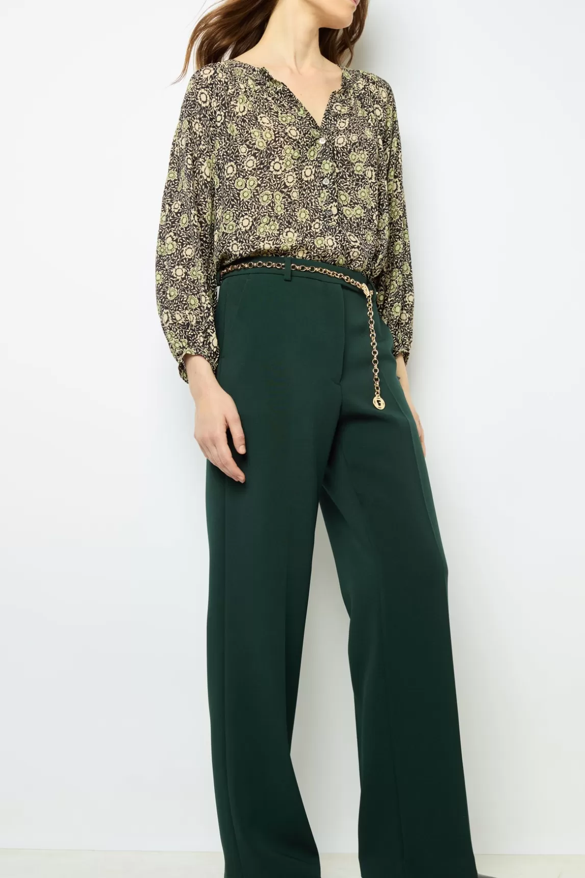 Online Gerard Darel Wide suit pants - NANOU Vertfoncé