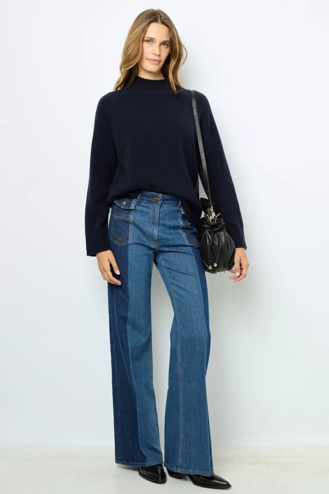 Fashion Gerard Darel Wool sweater with stand up collar - JAINA Marine